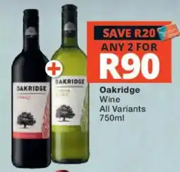 Checkers Liquor Shop Oakridge Wine offer