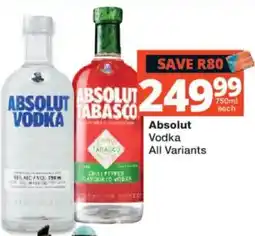 Checkers Liquor Shop Absolut Vodka offer