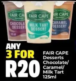 Elite Cash & Carry FAIR CAPE Desserts offer