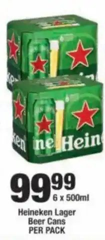 OK Liquor Heineken Lager Beer Cans offer