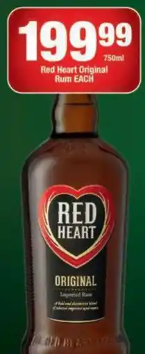 OK Liquor Red Heart Original Rum offer