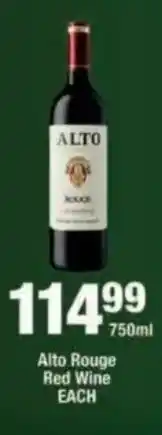 OK Liquor Alto Rouge Red Wine offer