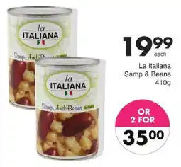 Save La Italiana Samp & Beans offer