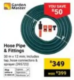 Builders Superstore Garden Master Hose Pipe & Fittings offer
