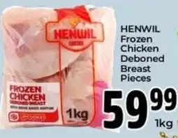 Elite Cash & Carry HENWIL Frozen Chicken Deboned Breast Pieces offer
