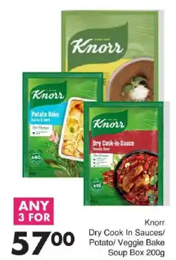 Save Knorr Dry Cook In Sauces/Potato/Veggie Bake Soup Box offer