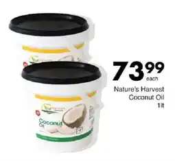 Save Nature's Harvest Coconut Oil offer