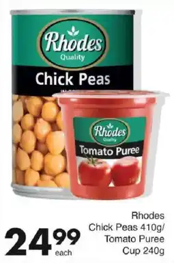 Save Rhodes Chick Peas offer