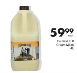 Save Fairfield Full Cream Maas offer