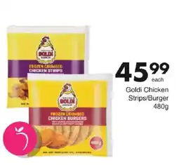 Save Goldi Chicken Strips/Burger offer