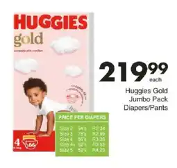 Save Huggies Gold Jumbo Pack Diapers/Pants offer