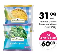 Save Natures Garden Sweetcorn/Garen Peas offer