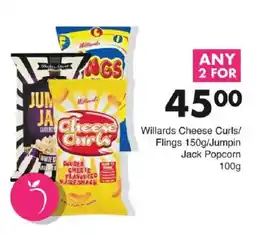 Save Willards Cheese Curls/Flings/Jumpin Jack Popcorn offer