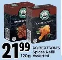 Elite Cash & Carry Robertson's Spices Refill Assorted offer