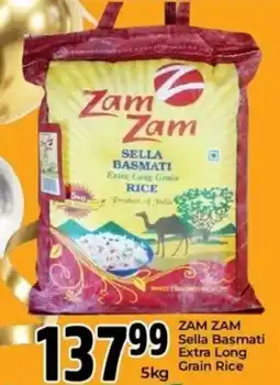 Elite Cash & Carry Zam Zam Sella Basmati Extra Long Grain Rice offer