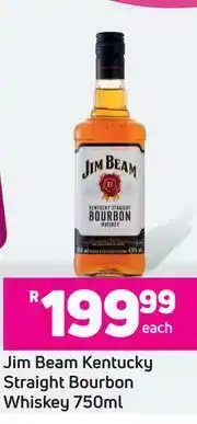 Jim Beam Kentucky Straight Bourbon Whiskey-750ml