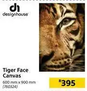 Builders Warehouse Design House Tiger Face Canvas-600mm x 900mm offer