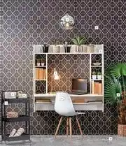 Builders Warehouse Fired Earth Geometric Black & Gold Wallpaper-530mm x 10m offer