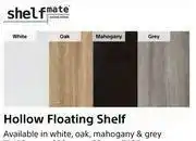 Builders Warehouse Shelf Mate Hollow Floating Shelf 450mm x 250 mm x 38 mm-Each offer