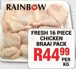Chikro Food Market Rainbow Fresh 16 Piece Chicken Braai Pack offer