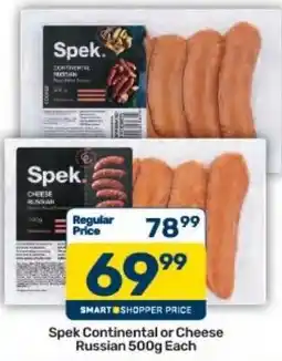 Pick n Pay Hypermarket Spek Continental or Cheese Russian offer