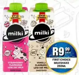 Take 'n Pay First Choice milki milkshake offer
