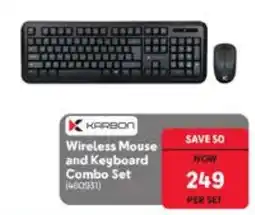 Makro Karbon Wireless Mouse and Keyboard Combo Set offer