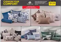 Makro Velvet, Velvet Bolster, Velveteen and Printed Scatter Cushions designh·ouse Assorted offer