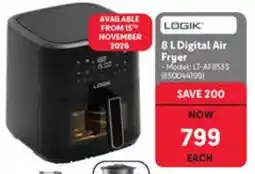 Makro LOGIK 8 L Digital Air Fryer offer