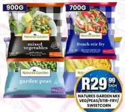 Take 'n Pay Natures Garden Mix Veg/Peas/Stir-Fry/Sweetcorn offer