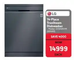 Makro LG 14-Place TrueSteam Dishwasher offer