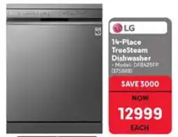 Makro LG 14-Place TrueSteam Dishwasher offer