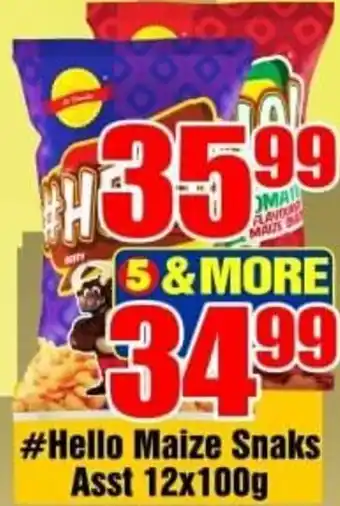 # Hello Maize Snaks Asst 12 x 100g