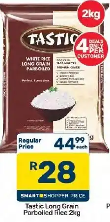 Pick n Pay Hypermarket Tastic Long Grain Parboiled Rice offer