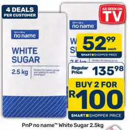 Pick n Pay Hypermarket PnP no name White Sugar offer