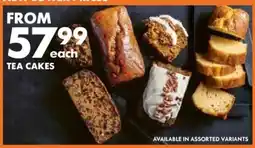 Woolworths TEA CAKES offer