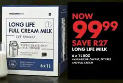 Woolworths Long Life Full Cream Milk offer