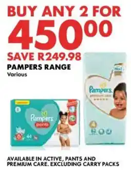 Woolworths Pampers Range offer