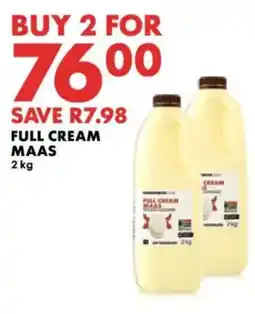 Woolworths Full Cream Maas offer