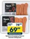 Pick n Pay Continental or cheese russian offer
