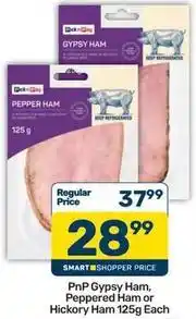 Pick n Pay Pnp gypsy ham, peppered ham or hickory ham offer
