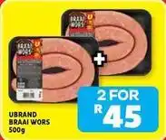 Usave Braai wors 500g offer