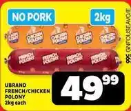 Usave French/chicken polony offer