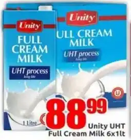 Three Star Cash and Carry Unity UHT Full Cream Milk offer