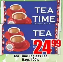 Three Star Cash and Carry Tea Time Tagless Tea offer
