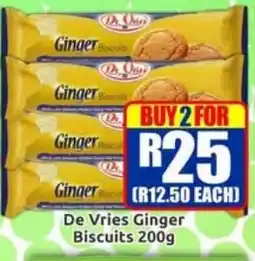 Three Star Cash and Carry De Vries Ginger Biscuits offer