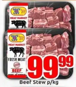 Three Star Cash and Carry Save n Cut Meat Market Beef Stew offer