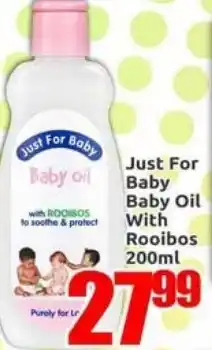 Three Star Cash and Carry Just For Baby Baby oil offer