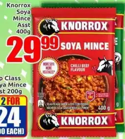 Three Star Cash and Carry Knorrox Soya Mince offer