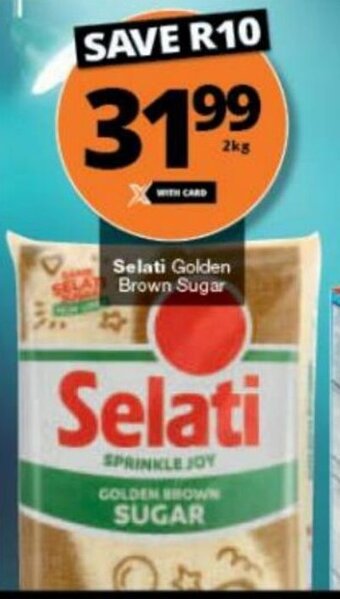 Checkers Selati Golden Brown Sugar 2kg offer